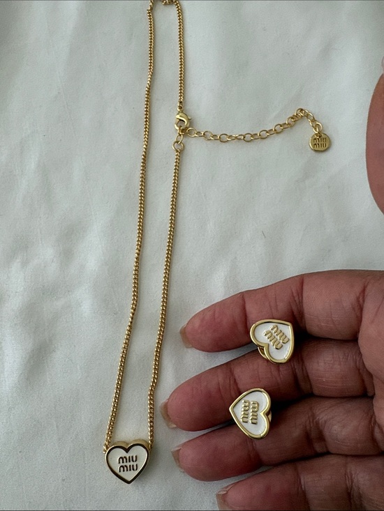 Miu Miu Jewelry - Miu miu earrings and necklace